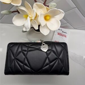 Brand New Tiffany and co. Black Quilted Women's long Wallet